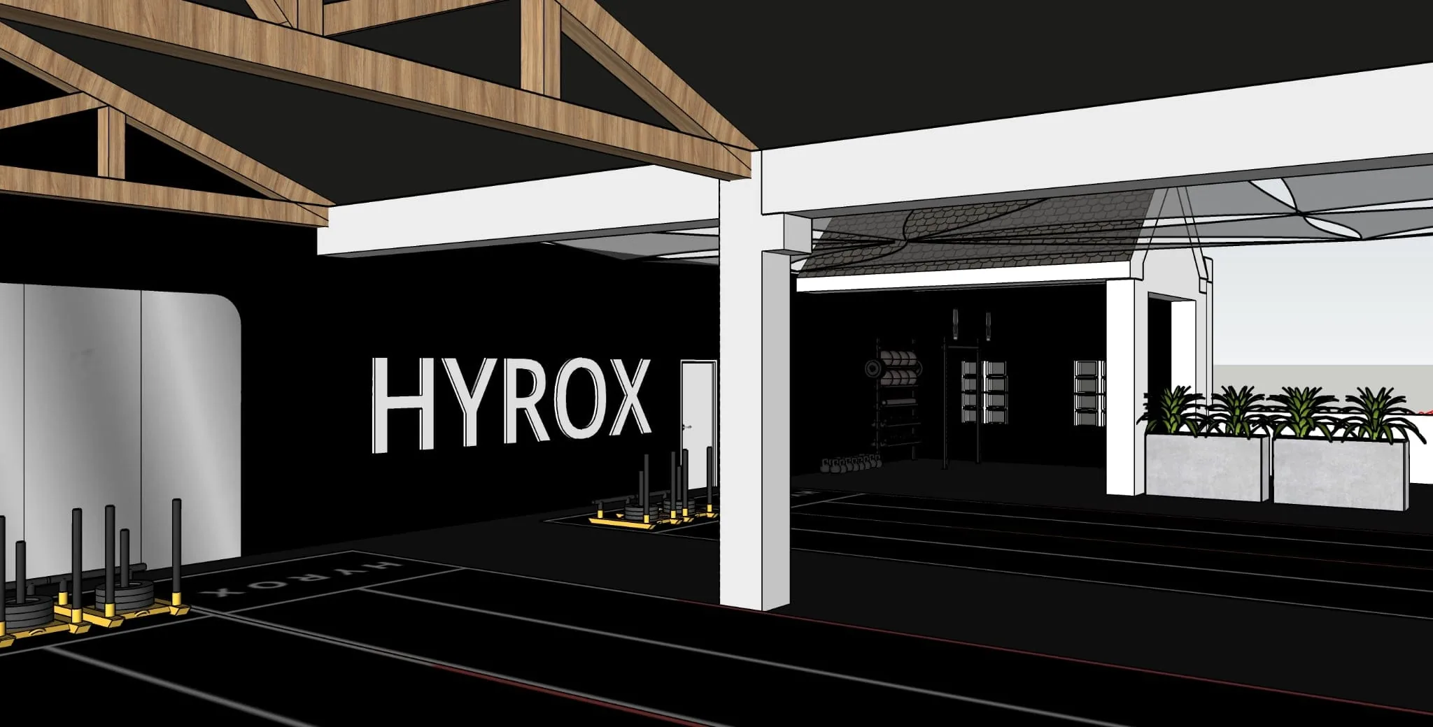 Terasa na Hyrox — stena hyrox